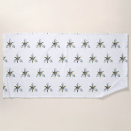 Anstrichene Trillium Spring Wildblume Strandtuch