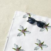 Anstrichene Trillium Spring Wildblume Strandtuch (Beispiel)