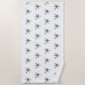 Anstrichene Trillium Spring Wildblume Strandtuch (Vorderseite)