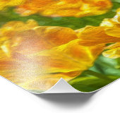Anstrichene Tulips Fotodruck (Ecke)