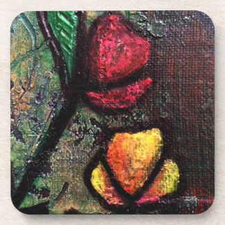 Anstrichene Tulips Getränkeuntersetzer