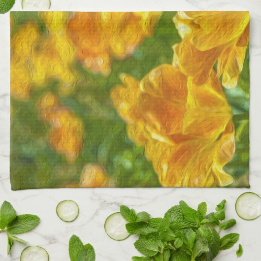 Anstrichene Tulips Handtuch (Gefaltet)