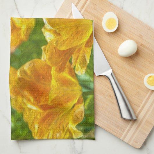 Anstrichene Tulips Handtuch (Viertel Falte)