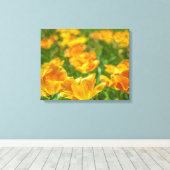 Anstrichene Tulips Leinwanddruck (Insitu (Holzboden))