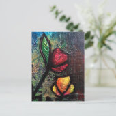 Anstrichene Tulips Postkarte (Stehend Vorderseite)