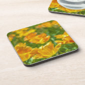 Anstrichene Tulips Untersetzer (Linke Seite)