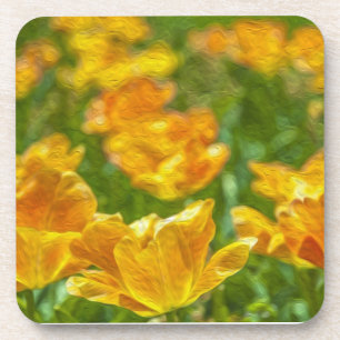 Anstrichene Tulips Untersetzer