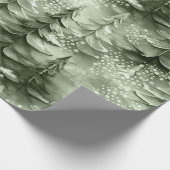 Anstrichene Weihnachtsbaumen Grüne ID1008 Geschenkpapier (Ecke)