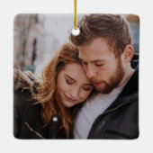 Anstrichene Weihnachtsfeiertage Ornament - Aquamar (Rückseite)