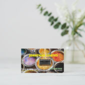 Anstrichfarben der Paint Painter Business Card Visitenkarte (Stehend Vorderseite)