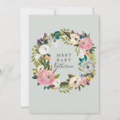 Anstrichfarbene Blütensippe und Sehen Einladung (Rückseite)