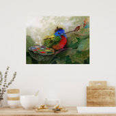 Anstrichfarbene Buchdrucke Poster (Küche)