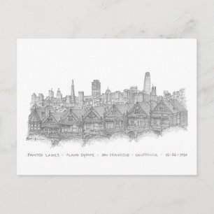 Anstrichfarbene Damen, San Francisco, Vereinigte S Postkarte