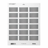 Anstrichfarbene Holzstruktur Adressaufkleber (Vorne)