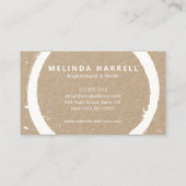 Anstrichfarbene Kreisakupunktur, Heiler, Wellness  Visitenkarte (Rückseite)