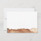 Anstrichfarbene Kupferfarbe Moderne einfache Hochz RSVP Karte (Rückseite)