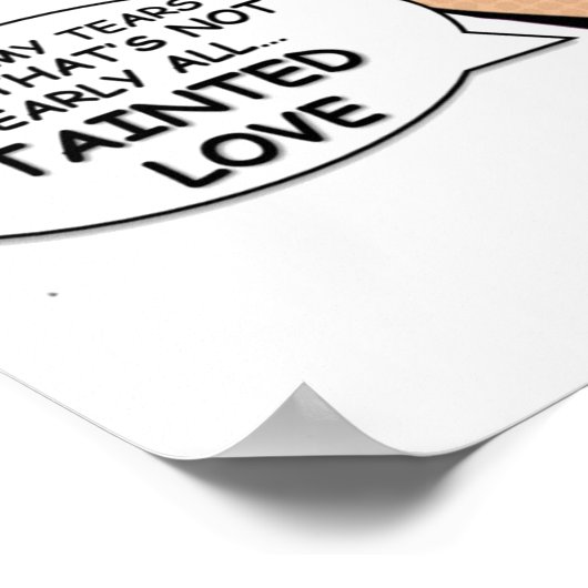 Anstrichfarbene Liebe Pop Art Soft Cell Poster (Ecke)