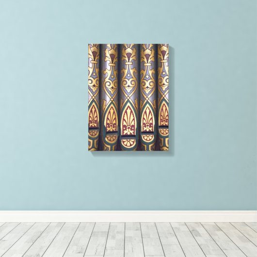 Anstrichfarbene Orgelpfeifen Leinwanddruck (Insitu (Holzboden))