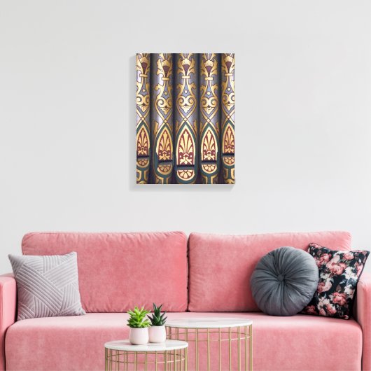 Anstrichfarbene Orgelpfeifen Leinwanddruck (Insitu (Wohnzimmer))