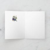 Anstrichfarbene Pansy Initial Monogramm - N (Innenseite)