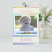 Anstrichfarbene Pastelle Einladung (Stehend Vorderseite)