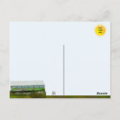 Anstrichfarbene Postkarte (Rückseite)