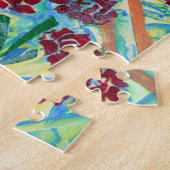 Anstrichfarbene Spitzen-Rose Puzzle (Seite)