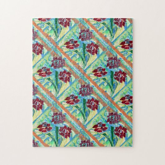 Anstrichfarbene Spitzen-Rose Puzzle (Vertikal)