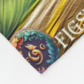 Anstrichfarbenes Einhorn Fleecedecke (Ecke)