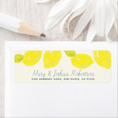 Anstrichfarbenes Etikett für Zitronenfrüchte (Insitu)