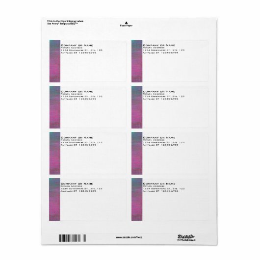 Anstrichfarbenes Versandetikett (Vorne)