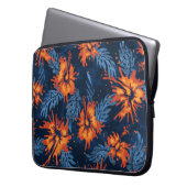 Anstrichter Hibiskus Hawaiian Neopren Wetsuit Laptopschutzhülle (Vorderseite Links)