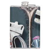 Anstrichter Kristall Kristallpistole Flachmann (Rückseite)