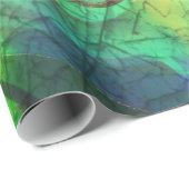 Anstrichter Nebel - Feueropal Abstrakt Geschenkpapier (Rolleneckpunkt)