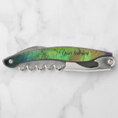 Anstrichter Nebel - Feueropal Abstrakt Kellnermesser (Rückseite)