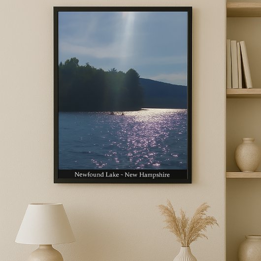 Anstrichter Sonnenuntergang: Kajakfahren am Newfou Poster