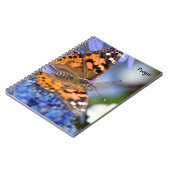 Anstrichtes Lady Butterfly Spiral Notebook Notizblock (Linke Seite)