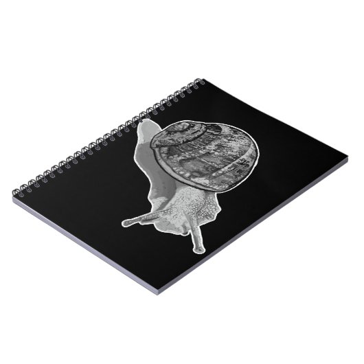 Anstrichtes SchneckenNotebook Notizblock (Linke Seite)