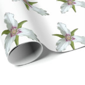 Anstrichtes Wildblume-Wrapping-Papier für Trillium Geschenkpapier (Rolleneckpunkt)