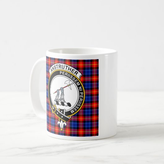 Anstruther Clan Abzeichen Kaffeetasse (Vorderseite Links)