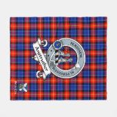 Anstruther Clan Abzeichen Schotte Tartan Kariert Fleecedecke (Vorderseite (Horizontal))