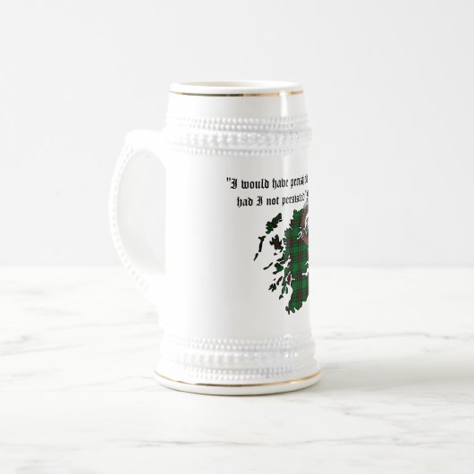 Anstruther Clan Abzeichen Stein Bierglas (Vorderseite Links)