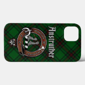 Anstruther Clan Abzeichen & Tartan Phone Case (Rückseite (Horizontal))