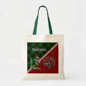 Anstruther Clan Abzeichen & Tartan Tote Bag Tragetasche (Vorne)