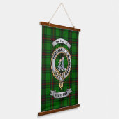 Anstruther Clan Abzeichen & Tartan Wandteppich Mit Holzrahmen (Gewinkelt)