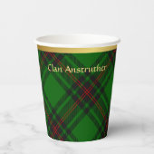 Anstruther Personalisiert Tartan Christmas Pappbecher (Rückseite)
