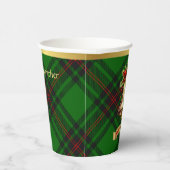 Anstruther Personalisiert Tartan Christmas Pappbecher (Rechts)