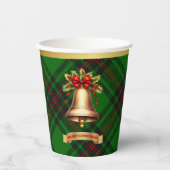 Anstruther Personalisiert Tartan Christmas Pappbecher (Vorderseite)