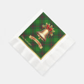 Anstruther Personalisiert Tartan Christmas Serviette (Ecke)