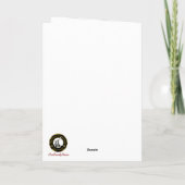 Anstruther Wappen & Tartan w/Robin Personalisiert Karte (Rückseite)